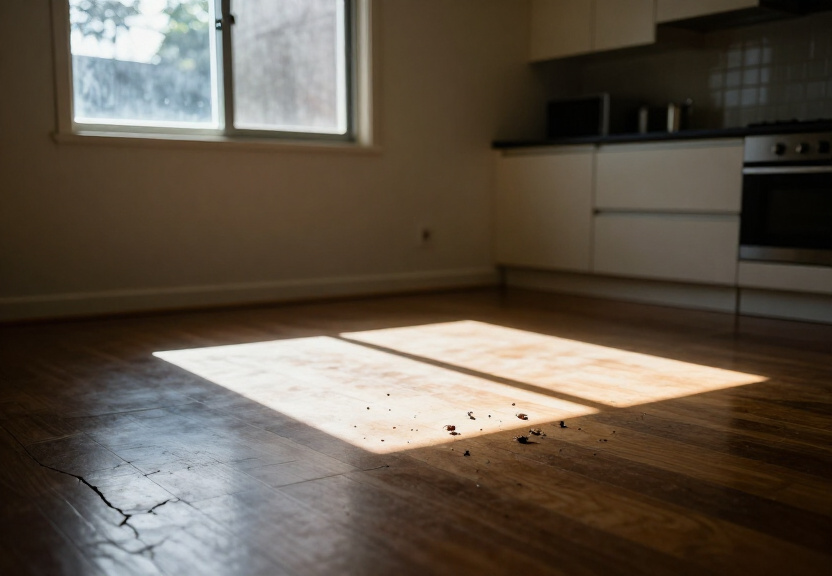 Termite damage in a Lilyfield property before treatment